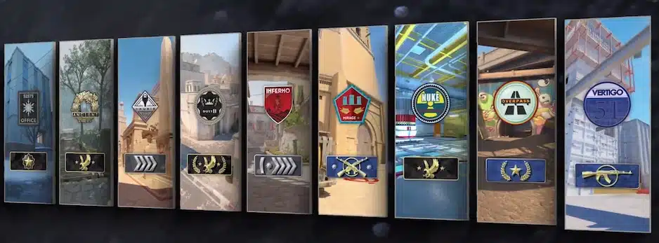 CS2 Map ranks