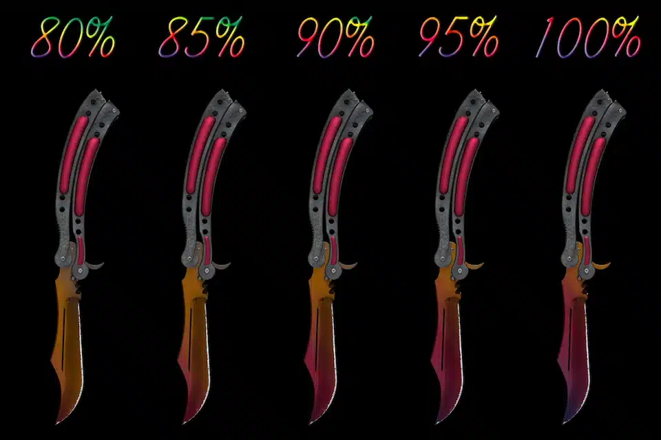 fade butterfly knife