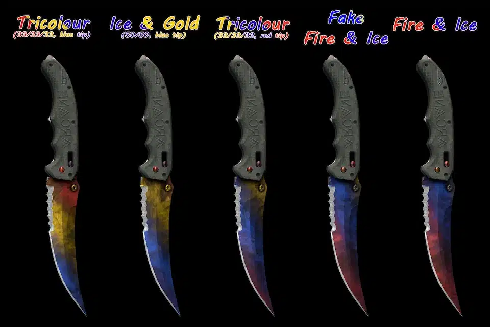 Flip Knife Marble Fade Patterns
